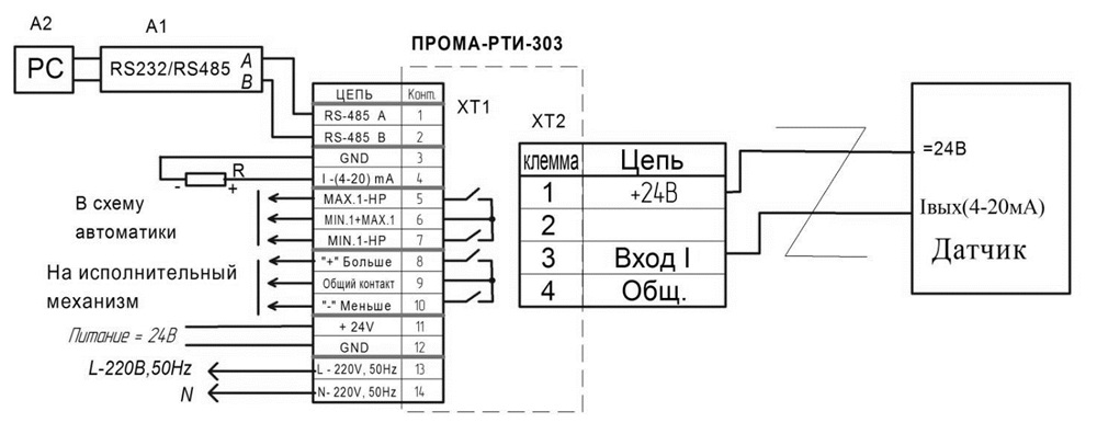 Ддм 03т 1600ди схема подключения